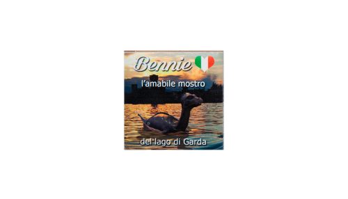 piccolo calamite classico tramonto bennie il mostro del lago di Garda. Bthemonster.com