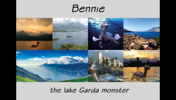 Cartolino Bennie immagine del lago di Garda Bthemonster.com