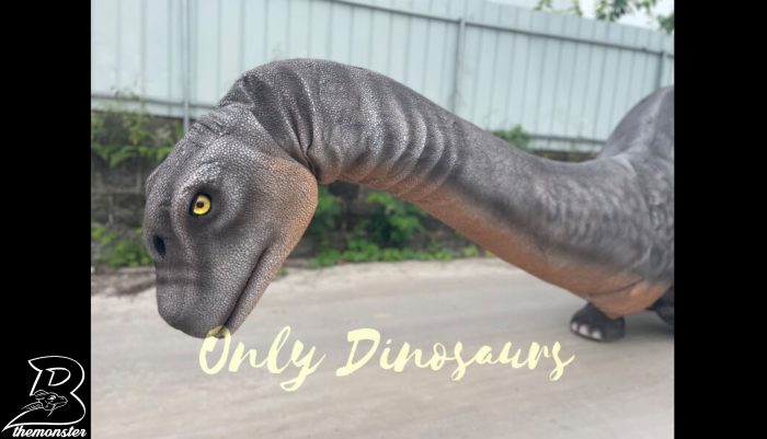 Realistic Two-Person Brontosaurus Dinosaur Costume in vendita sul Bthemonster.com