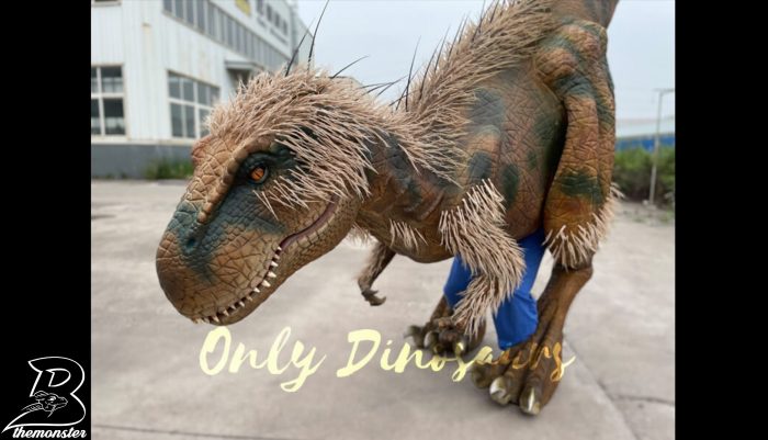 Feathered Visible Legs T-Rex Dinosaur Costume in vendita Bthemonster.com