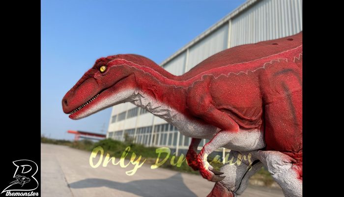 Jurassic Park Red Raptor Dinosaur in vendita sul Bthemonster.com