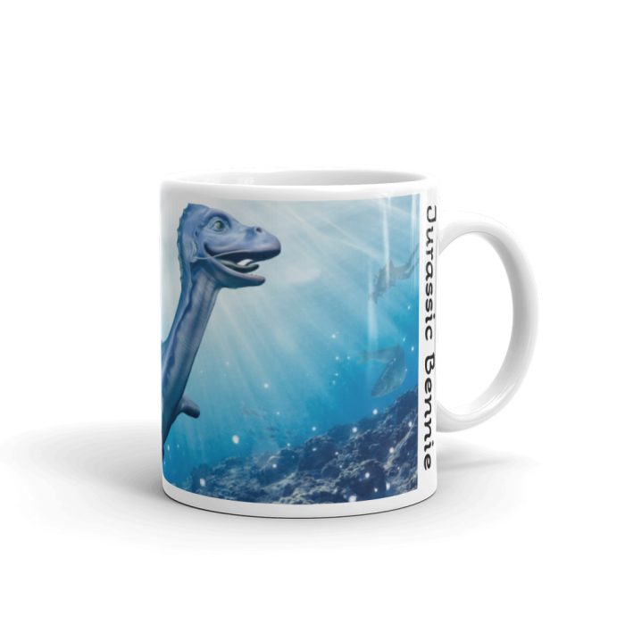 Tazza bianca lucida - Jurassic Bennie