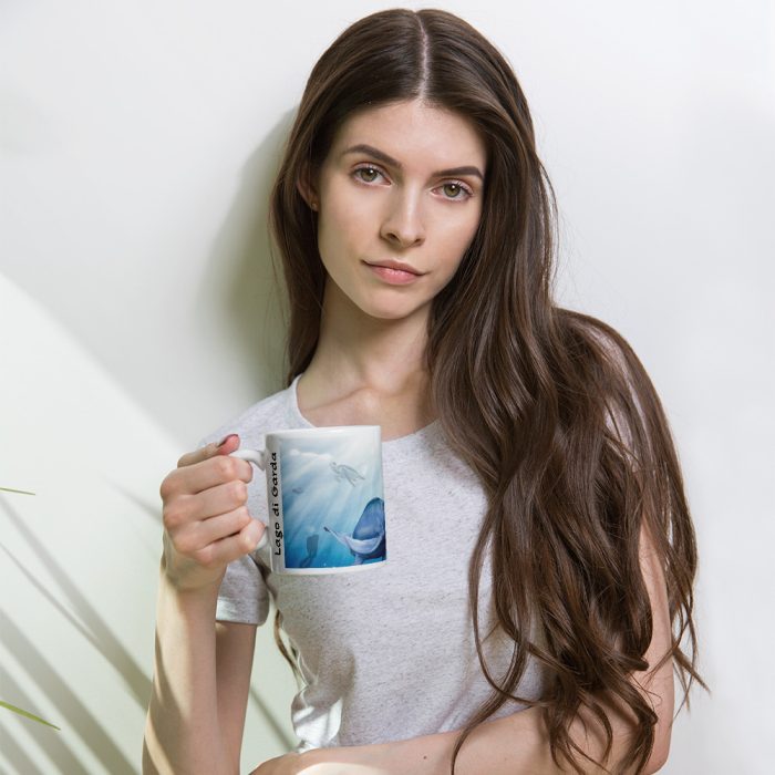 Tazza bianca lucida - Jurassic Bennie